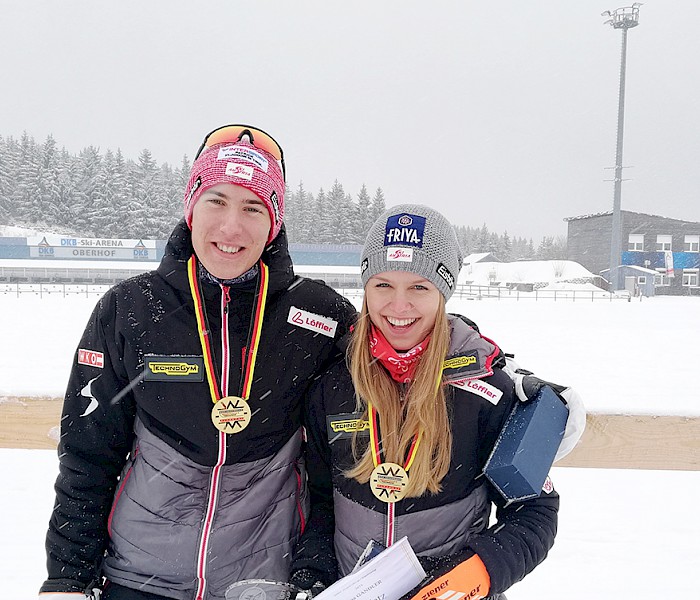 Anna Gandler und Andreas Hechenberger siegen in Oberhof - 