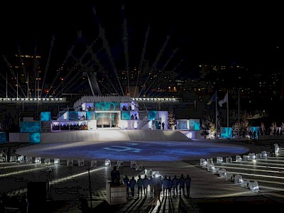 Anna Gandler und Victoria Mellitzer beim Europ. Olympischen Winter-Jugendfestival in Sarajevo