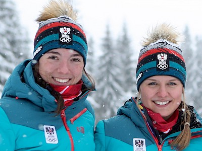 Victoria Mellitzer und Anna Gandler. Foto: ÖOC|GEPA