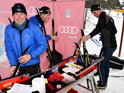 Sportwart Josef Eberl und Trainerin Barbara Laner