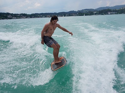 Snowboarder trainierten am Wörthersee