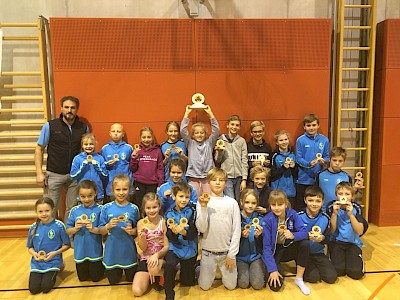 Sieg von Rosa Bodner beim Konditionsbewerb der Kinder in Hopfgarten