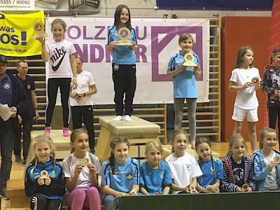 Sieg von Rosa Bodner beim Konditionsbewerb der Kinder in Hopfgarten