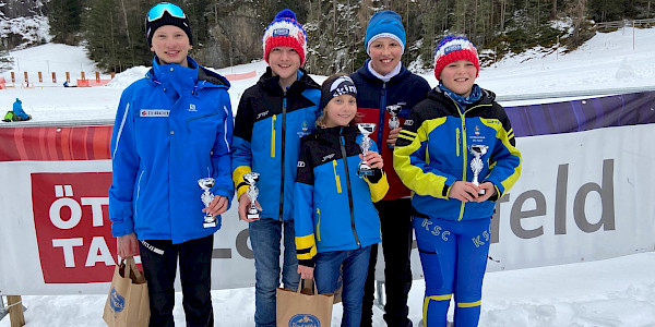 KSC Biathleten beim Landescup auf dem Stockerl