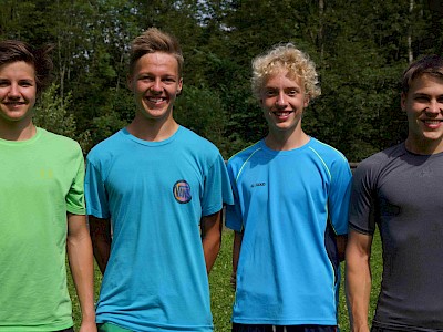 v.l. Florian Dagn, Max Lienher, Gregor Pisecker, Patrick Kogler