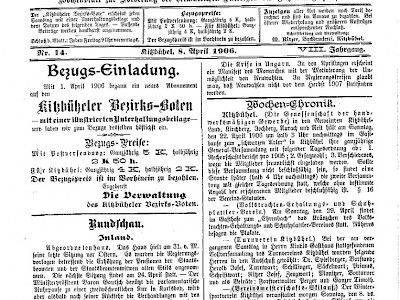 Das erste Abfahrtsrennen - 7. Jänner 1906