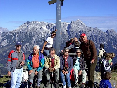KSC Wandertag nach Leogang. Hans Obermoser (2. v.l.)