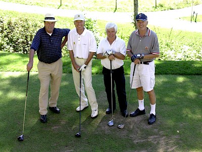 v.l. Toni Sailer, Ali Wolffersdorff, Franz Pfurtscheller, Ernst Kössler