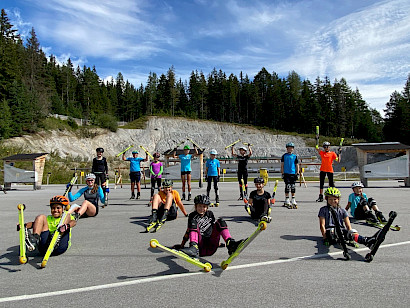 KSC Langläufer und Biathleten auf Trainingskurs