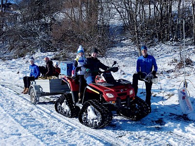 Es geht auf die Sportloipe