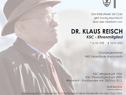 Einmalig und Unvergessen, Dr. Klaus Reisch