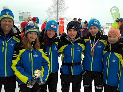 Lara Wagner auf dem Podium