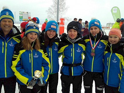 Lara Wagner auf dem Podium