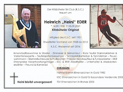 Heini bleibt unvergessen!