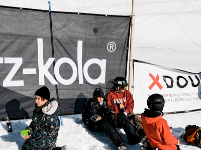 Freestyle Snowboard Team in Action