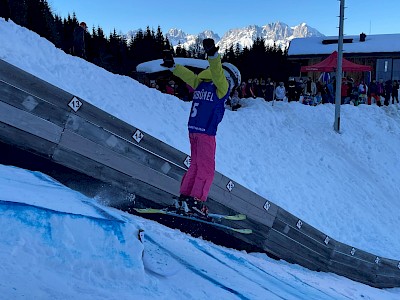 Zahlreiche Kinder wollten in Kitzbühel fliegen lernen