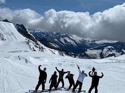 Es wurde weiter auf Schnee trainiert