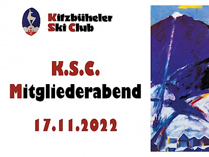 KSC MITGLIEDERABEND – Donnerstag 17. Nov. 2022