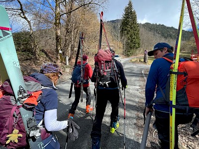 Die Begehung mit Ski auf das Kitzbüheler Horn