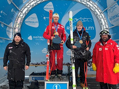 Lukas Kien belegte den 3. Platz beim FIS SG auf der Reiteralm.