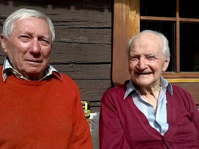 Heini Eder (l.) mit Karl Koller