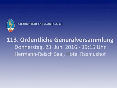 113. Ordentliche Generalversammlung 2016