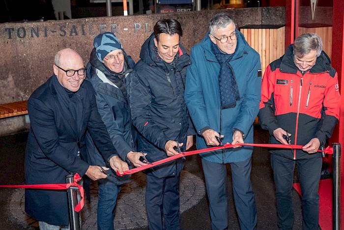 Toni-Sailer-Platz in Kitzbühel feierlich eröffnet - 