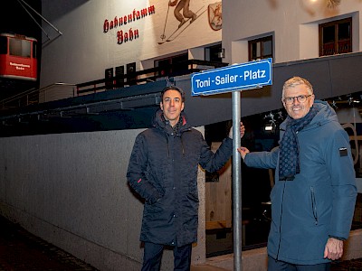 Toni-Sailer-Platz in Kitzbühel feierlich eröffnet