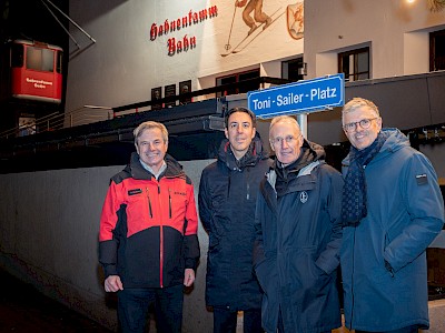 Toni-Sailer-Platz in Kitzbühel feierlich eröffnet