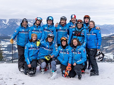 Nach dem Super-G ging es auf die Streif