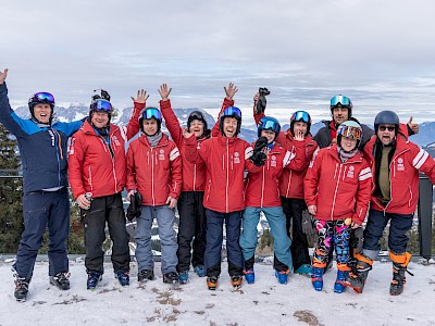 Nach dem Super-G ging es auf die Streif