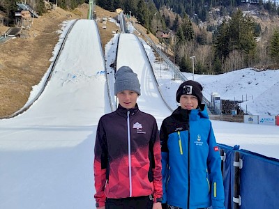 KSC-Kombinierer M. Sontag und T. Jeßner beim Youth Cup