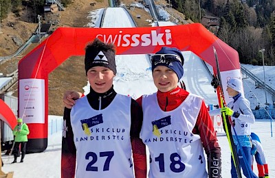 KSC-Kombinierer M. Sontag und T. Jeßner beim Youth Cup