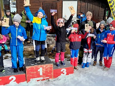 Kids in Hochfilzen beim Bezirkscup