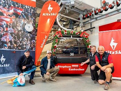 Der erste Skispringer mit einer eigenen Hahnenkamm-Gondel